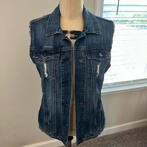 Kut from the Kloth Blue Denim Vest